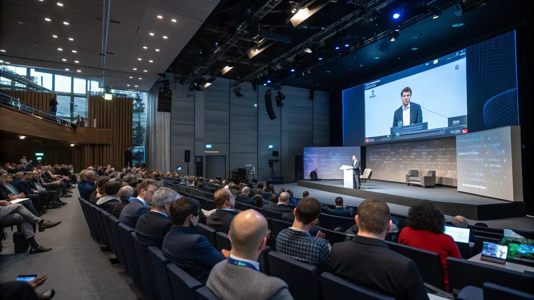 L’écran géant : un outil stratégique pour les conférences hybrides
